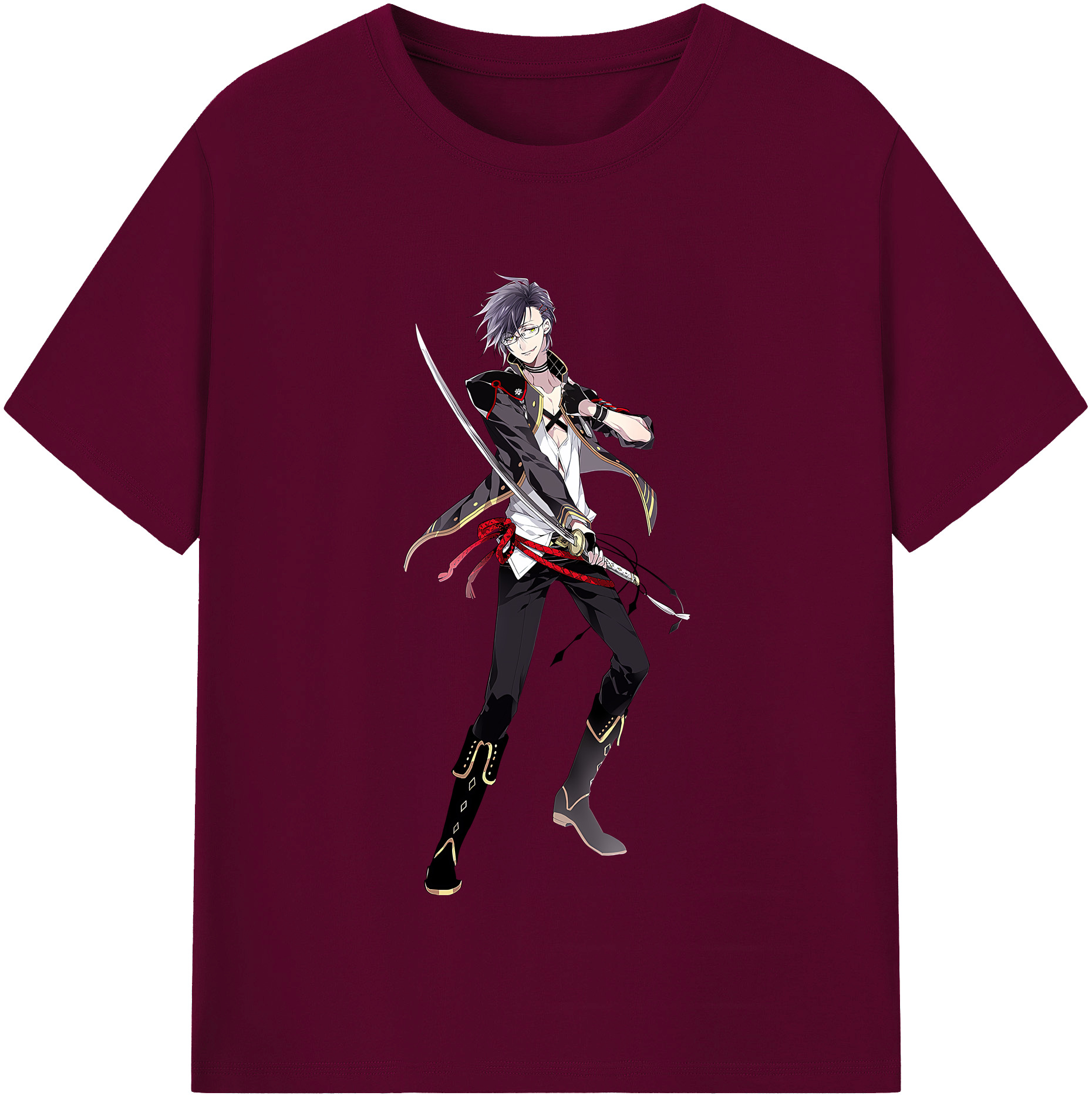 （画像用） 刀剣乱舞 Touken Ranbu レディースカジュアルプリントTシャツ（綿100％）